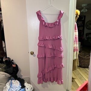 Pink Ruffled Dress